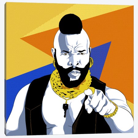 No Jibba Jabba Mr. T Canvas Print #ICA735} by 5by5collective Canvas Art Print