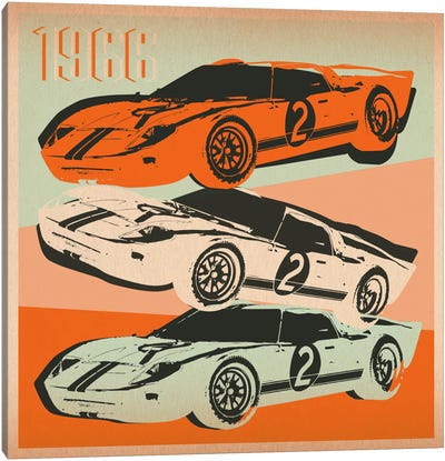GT 2 Canvas Art Print - Auto Racing Art