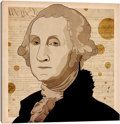 Liberty and Strength #2 Canvas Art Print - George Washington
