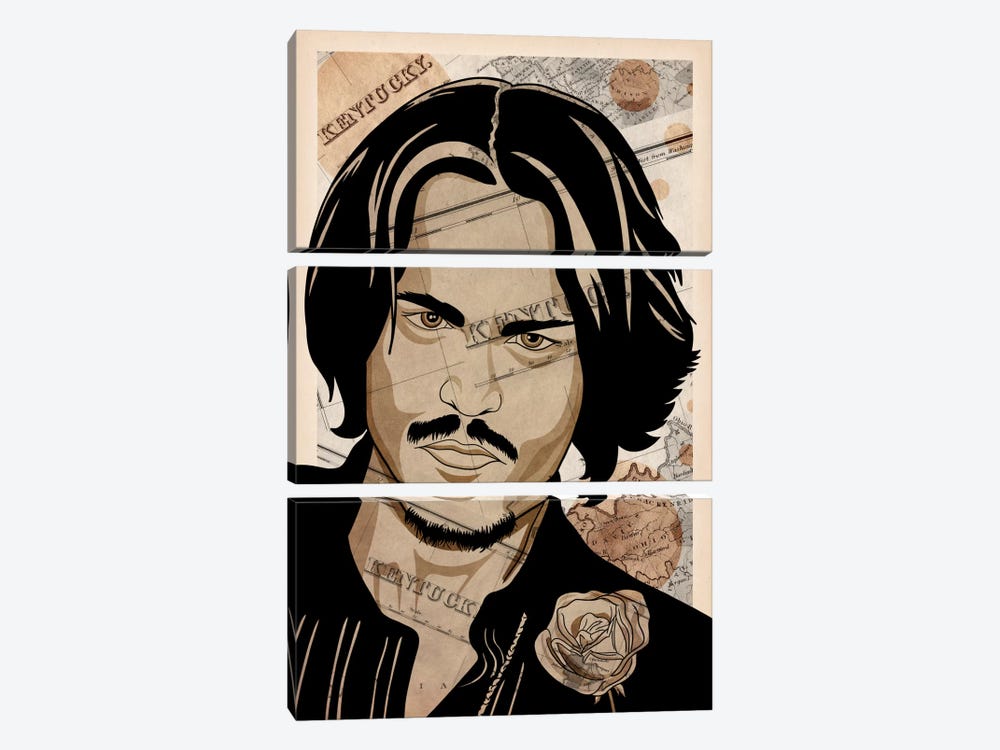 Johnny Back Home by 5by5collective 3-piece Canvas Print