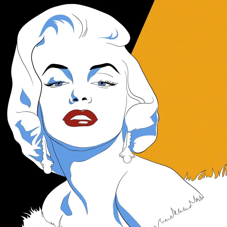 Marilyn's Gaze Canvas Art by 5by5collective | iCanvas