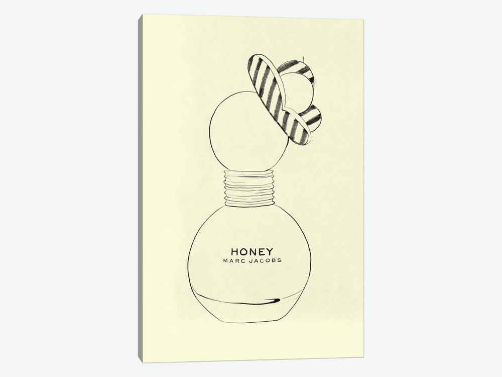 Sweet As Honey Minimalist Line Art by 5by5collective 1-piece Canvas Art Print