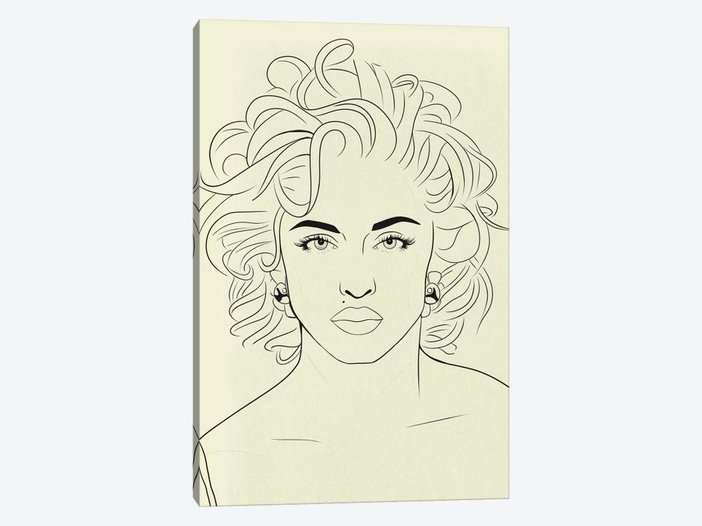 Madonna Minimalist Line Art by 5by5collective 1-piece Canvas Artwork