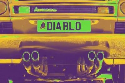 Neon Diablo Bull by 5by5collective canvas print