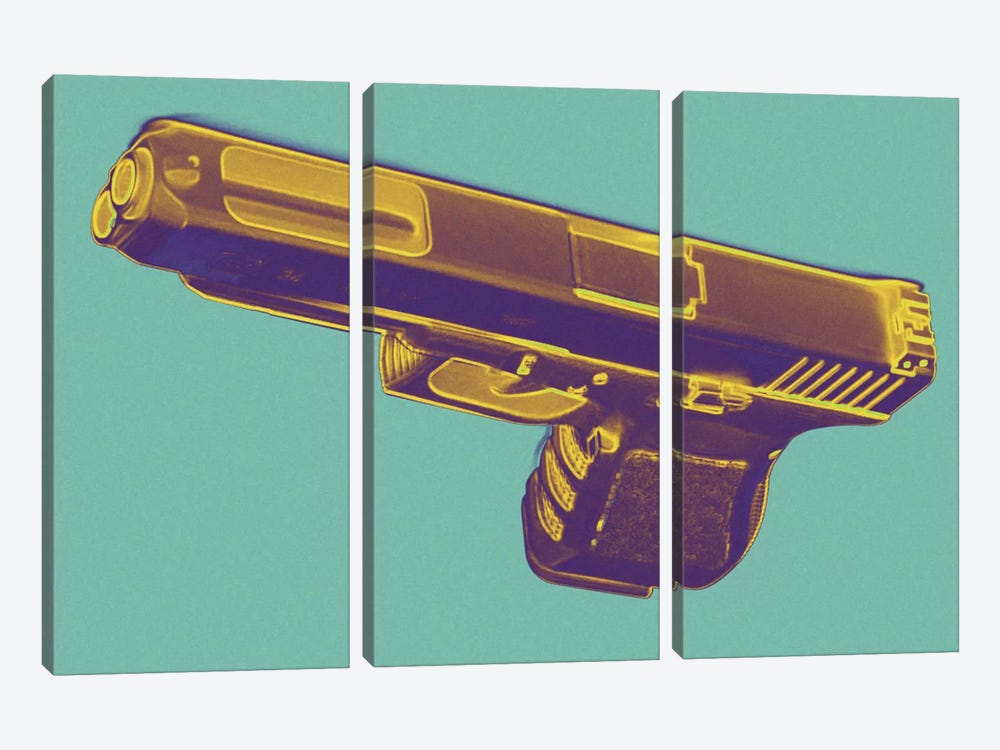 Tropics and Guns by 5by5collective 3-piece Canvas Art Print