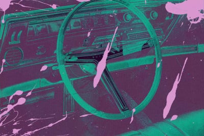 Vintage Interior Splatter 2 by 5by5collective canvas print