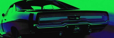 Neon Green Machine by 5by5collective canvas print
