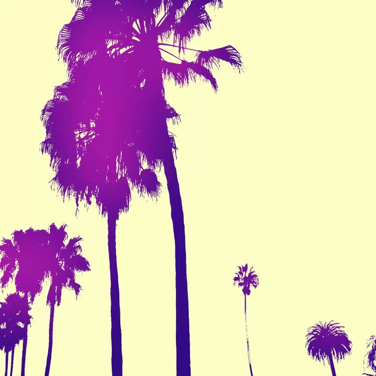 Midnight Purple Palms #2