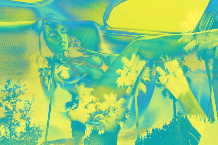 Reclining in Palms by 5by5collective wall art