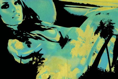 Reclining in Palms #2 by 5by5collective canvas print