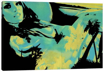 Reclining in Palms #2 Canvas Art Print - Art of Manliness