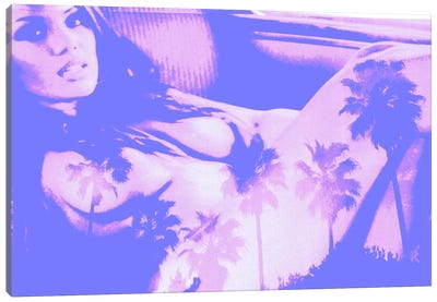 Reclining in Palms #3 Canvas Art Print - Tropics to the Max