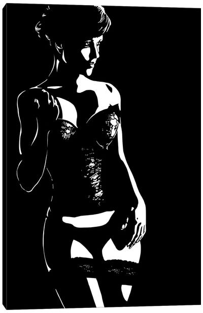 Art of Seduction Canvas Art Print - Noir Ladies