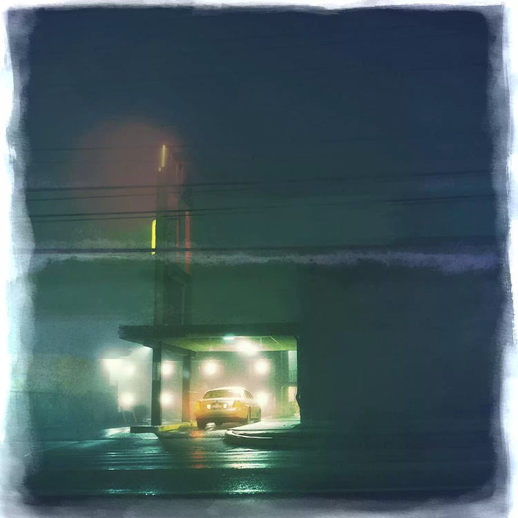 Late Night Stop by 5by5collective wall art