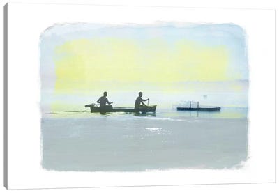 Rowing in the Deep Canvas Art Print - Kitsch Opus