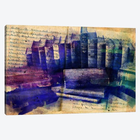 Lessons Written in Books Canvas Print #ICA85} by 5by5collective Canvas Wall Art