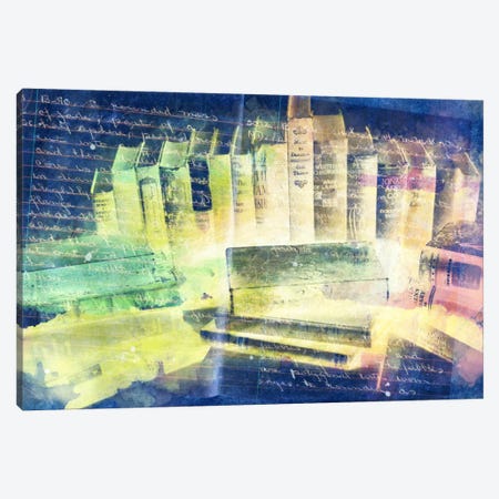 Lessons Written in Books (Negative) Canvas Print #ICA86} by 5by5collective Canvas Art