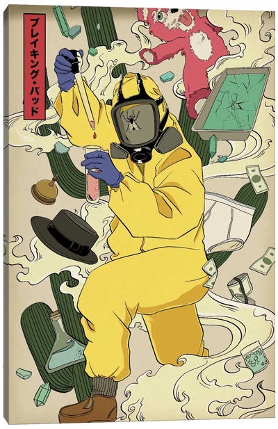 Money, Flies, and Drugs #7 Canvas Art Print - Japanese Movie Posters