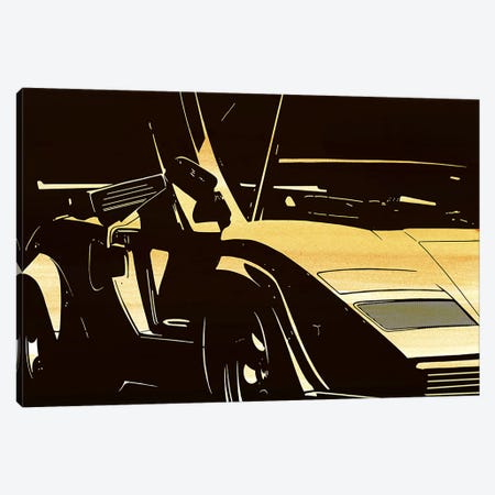 Lambo Door Canvas Print #ICA897} by 5by5collective Canvas Wall Art