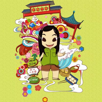 Chinatown Neon by 5by5collective canvas print