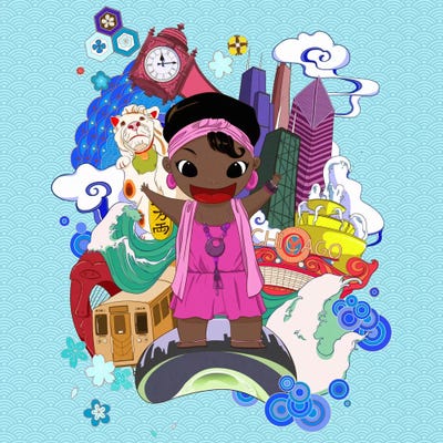 Loop Neon by 5by5collective art print