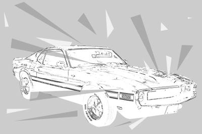 Too Much Muscle 2 by 5by5collective canvas print