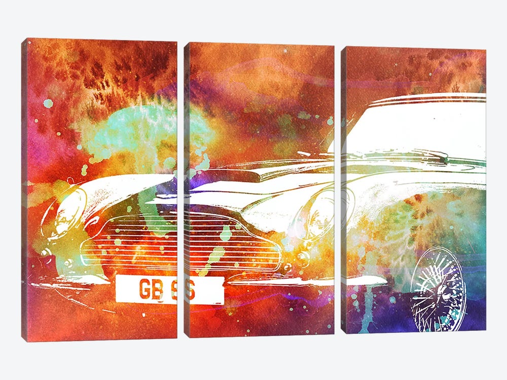 Solar Roadster by 5by5collective 3-piece Canvas Print