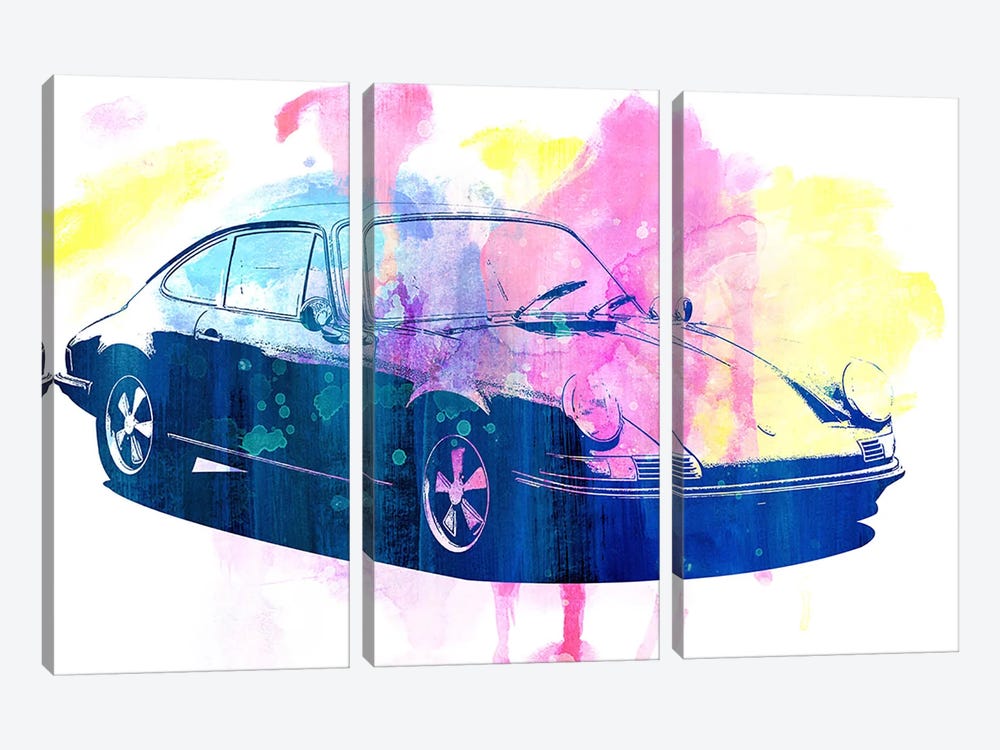 Watercolor Emergency by 5by5collective 3-piece Canvas Artwork