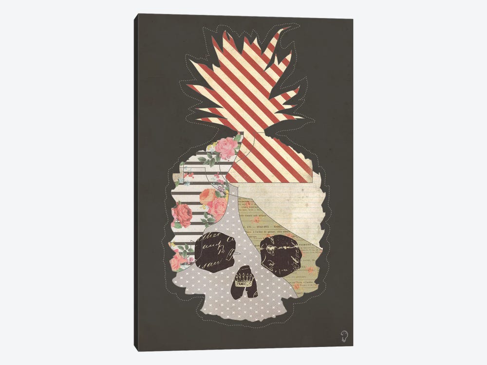 Ananas Mort On Noir by imnotacrook 1-piece Canvas Art Print