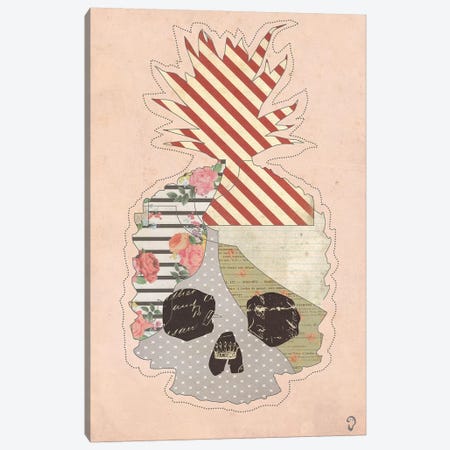 Ananas Mort On Rose Canvas Print #ICR4} by imnotacrook Canvas Artwork