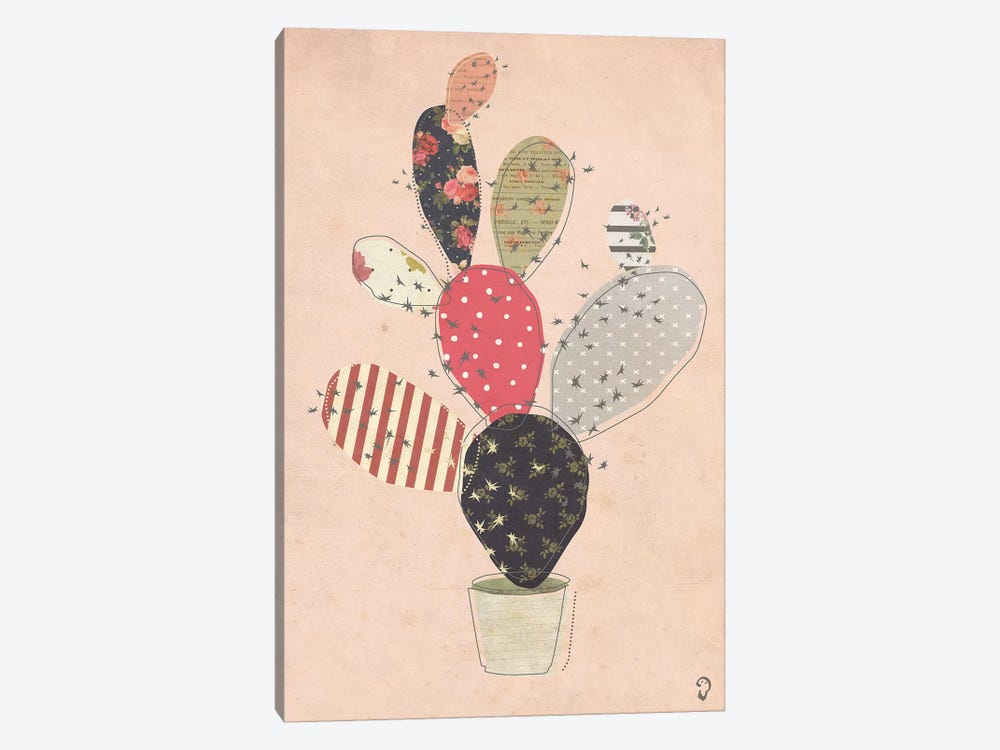 Cactus On Rose by imnotacrook 1-piece Canvas Artwork