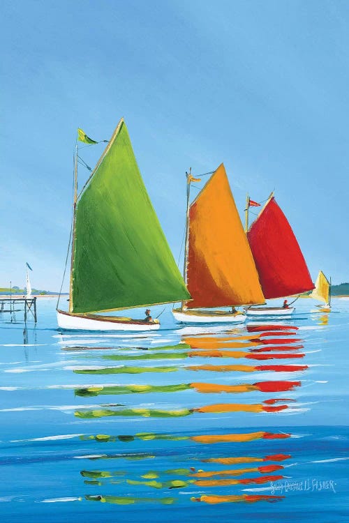 Cape Cod Sail by Sally Caldwell Fisher wall art