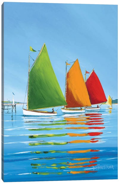 Cape Cod Sail Canvas Art Print - Boat Art