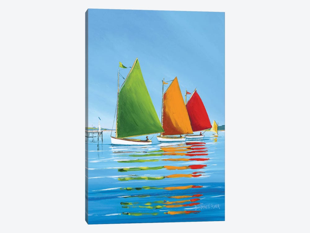 Cape Cod Sail by Sally Caldwell Fisher 1-piece Canvas Print