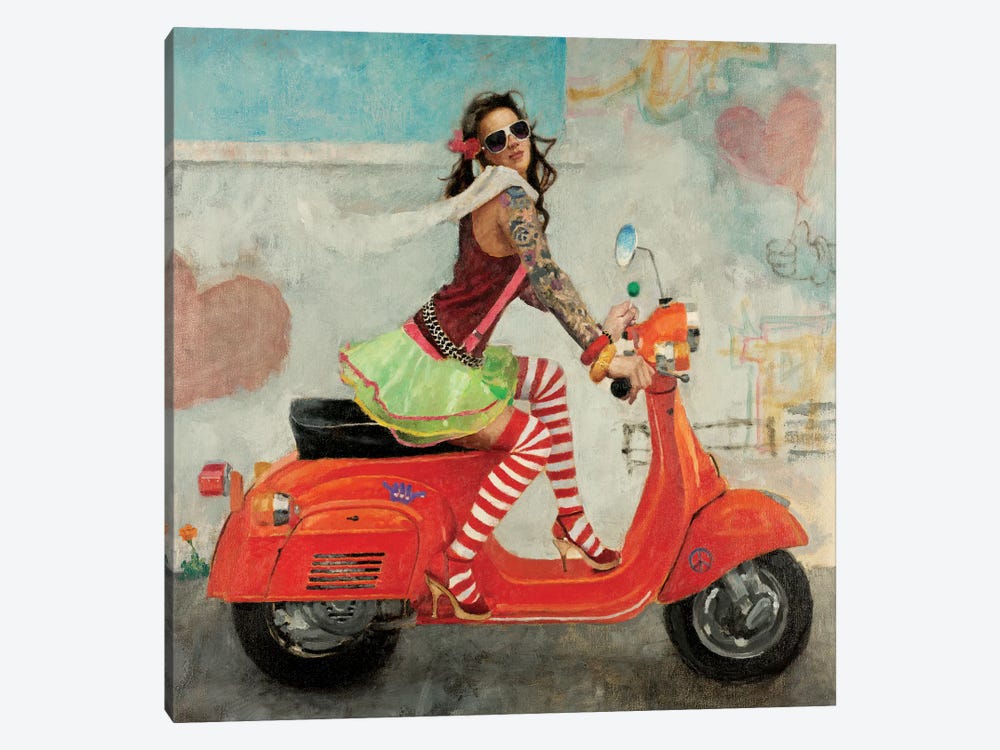 This Is How I Roll by Michael Fitzpatrick 1-piece Canvas Art Print