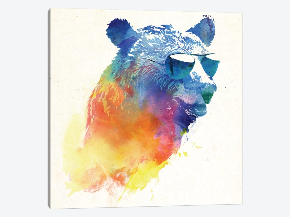 Sunny Bear by Robert Farkas 1-piece Canvas Art Print