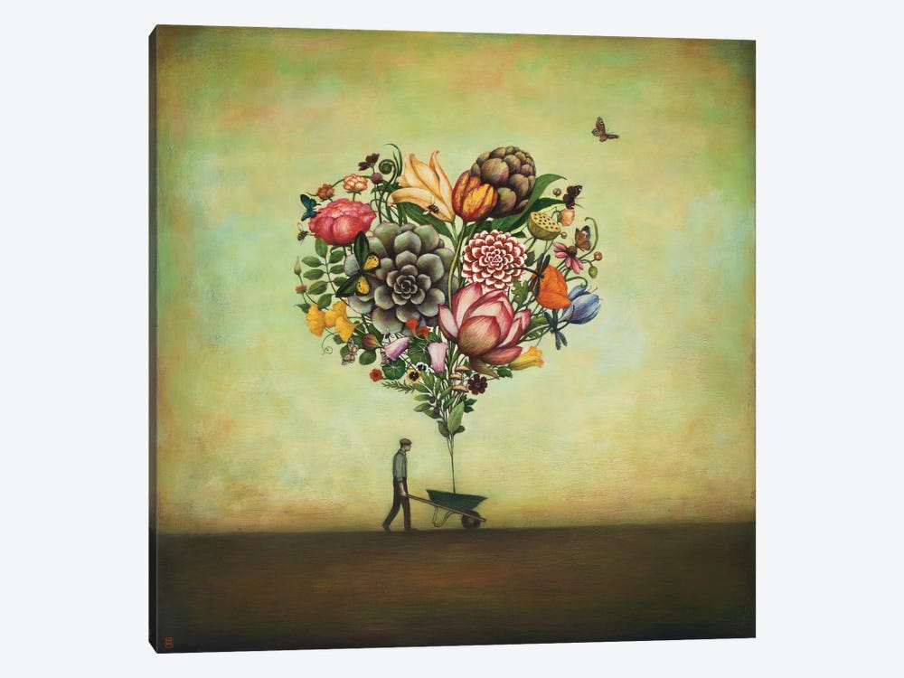 Big Heart Botany by Duy Huynh 1-piece Canvas Artwork