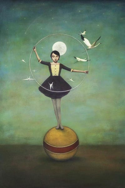 Kids Inspirational Art: Luna's Circle by Duy Huynh