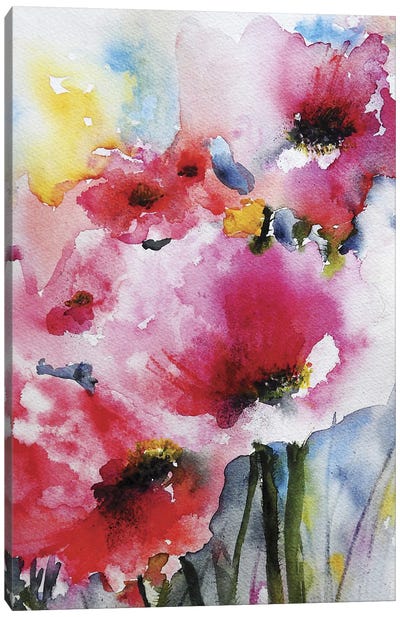 Summer Poppies II Canvas Art Print