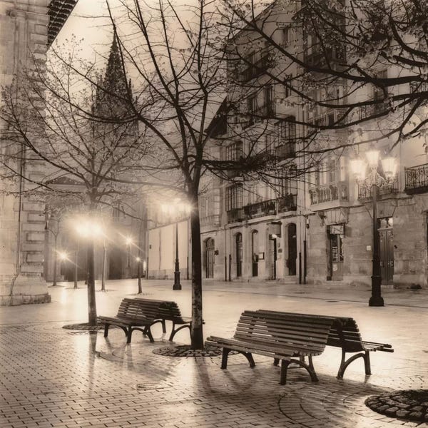 Alan Blaustein: Plaza de Porlier, Oviedo by Alan Blaustein