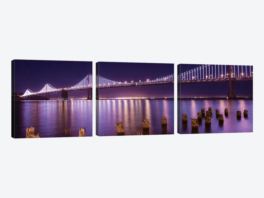 The Bay Lights by Greg Linhares 3-piece Canvas Artwork