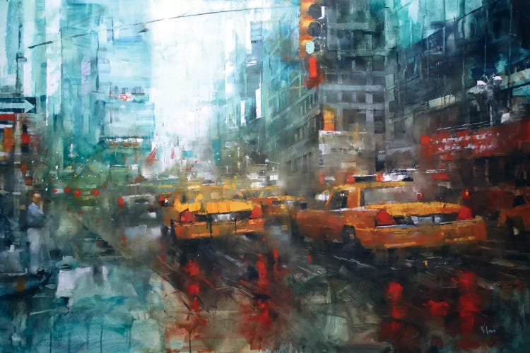 Times Square Reflections by Mark Lague wall art