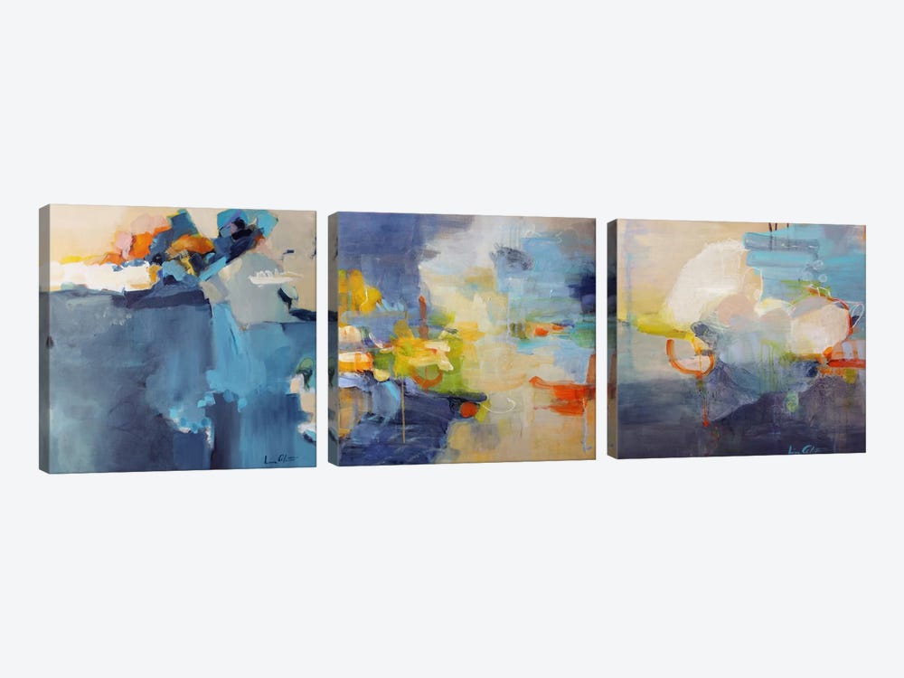 Dizzy, Restless Clouds Triptych by Lina Alattar 3-piece Canvas Artwork