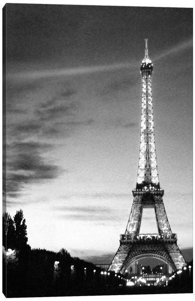 Eiffel Tower Canvas Art Print - Famous Architecture & Engineering