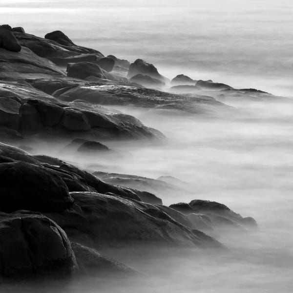 Rocky Beaches: Rocks in Mist 1 by PhotoINC Studio