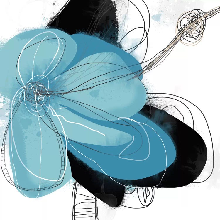 Azul Poetry I by Jan Weiss wall art