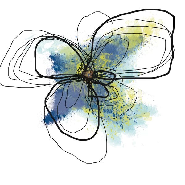 Jan Weiss: Azure Petals II by Jan Weiss