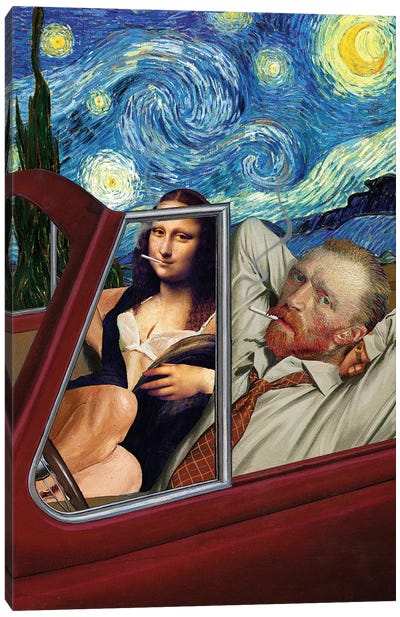 Starry Night Canvas Art Print - Automobile Art