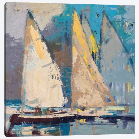 Breeze, Sail and Sky Canvas Print #ICS563} by Beth A. Forst Canvas Art Print