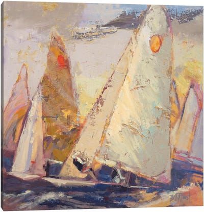 Caramel Wind Canvas Art Print - Boating & Sailing Art